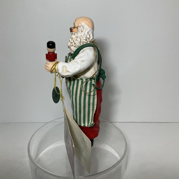 1993 Clothtique By Possible Dreams Working Santa Figure/Ornament 7 in.‎ No Box - Picture 2 of 7